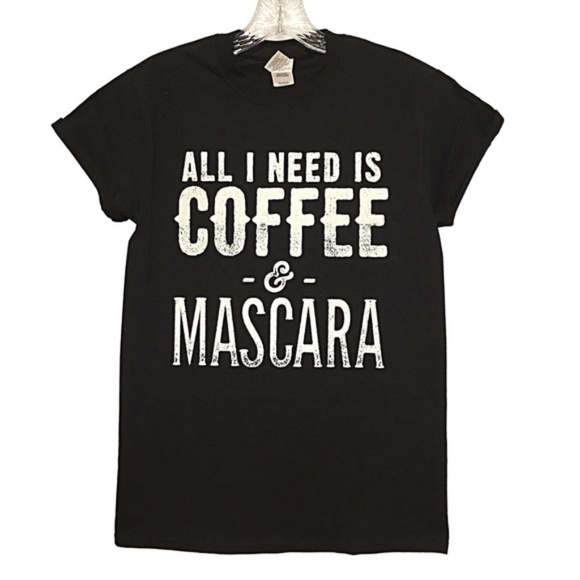 Lazy Daze Apparel Tops - 🎉🎊2X HP🎉🎊Coffee & Mascara Tee